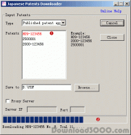 Japanese Patents Downloader screenshot